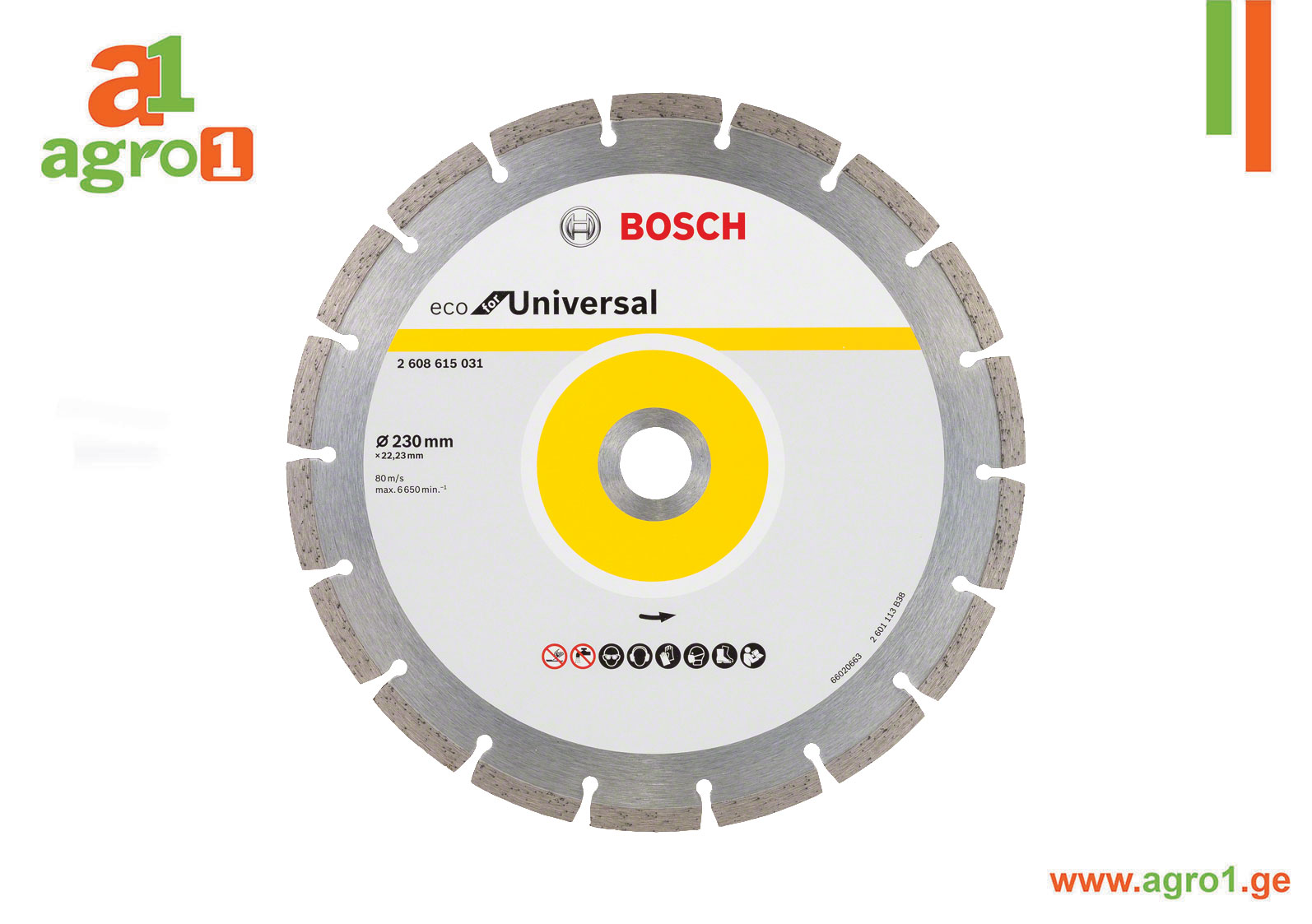 ალმასის საჭრელი დისკო BOSCH ECO Universal 230-22,23
